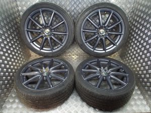 19 inch Ti Alloy Wheels with Tyres 5×110 Blue Grey – Alfa Romeo 159 Brera 939 Spider Giulietta