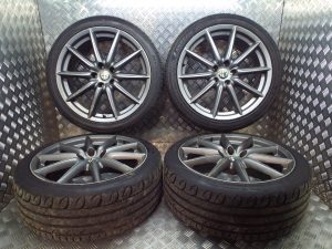 19 inch Ti Alloy Wheels with Tyres 5×110 Gunmetal Grey – Alfa Romeo 159 Brera 939 Spider Giulietta